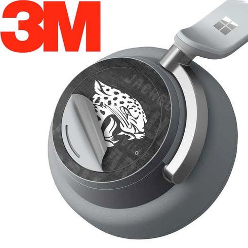 NFL Jacksonville Jaguars Black & White Surface Headphones Skin